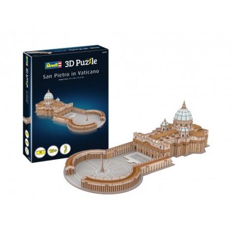 3d puzzle bazilica sfantul petru din roma, 68 piese