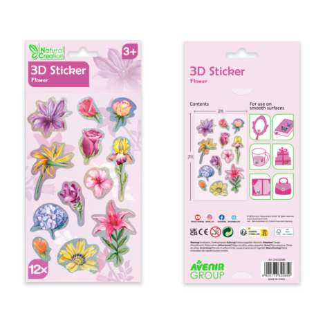 Abtibilduri 3D - Flori, colectia Creatii Naturale - poza 2