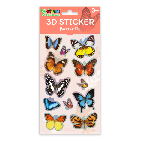 Abtibilduri 3D - Fluturi, colectia Creatii Naturale - poza 4