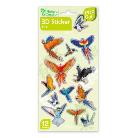 Abtibilduri 3D - Pasari, colectia Creatii Naturale - poza 1