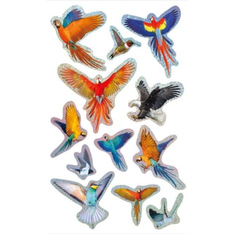 Abtibilduri 3D - Pasari, colectia Creatii Naturale - poza 2