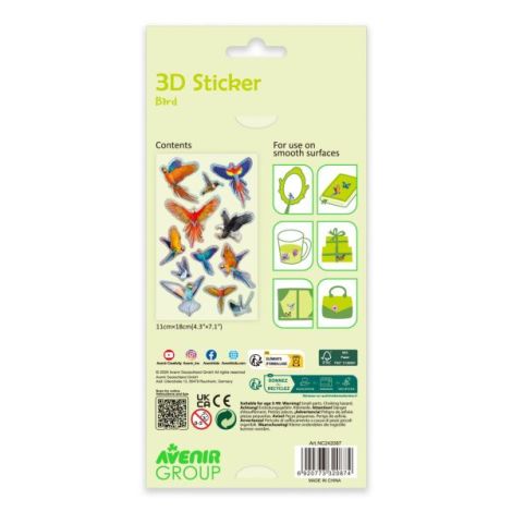 Abtibilduri 3D - Pasari, colectia Creatii Naturale - poza 3