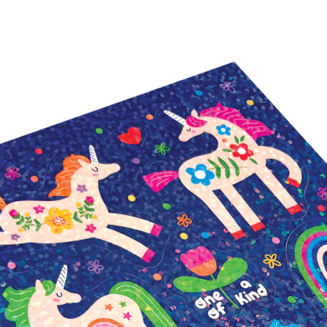 Abtibilduri holografice cu sclipici Stickiville Magical Unicorns - poza 2