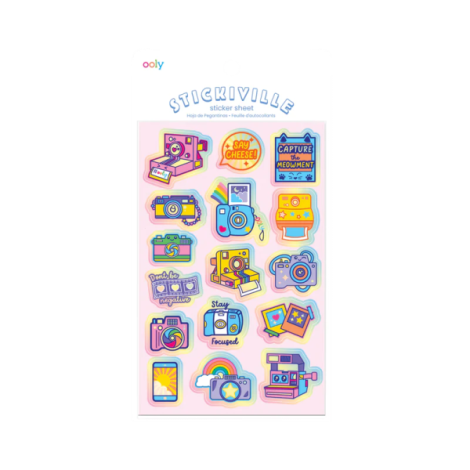 Abtibilduri holografice Stickiville Cute Cameras - poza 1
