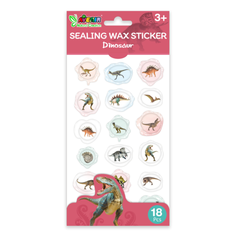 Abtibilduri imitatie sigiliu - Dinozauri, colectia Creatii Naturale - poza 1