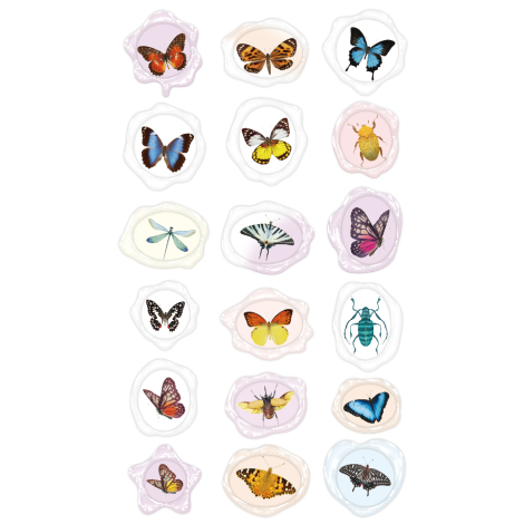 Abtibilduri imitatie sigiliu - Insecte, colectia Creatii Naturale - poza 4