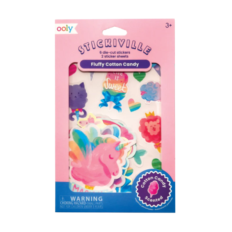 Abtibilduri parfumate - Stickiville Fluffy Cotton Candy - poza 1
