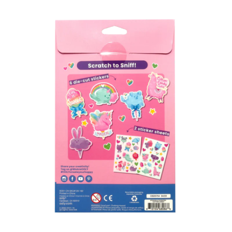 Abtibilduri parfumate - Stickiville Fluffy Cotton Candy - poza 3