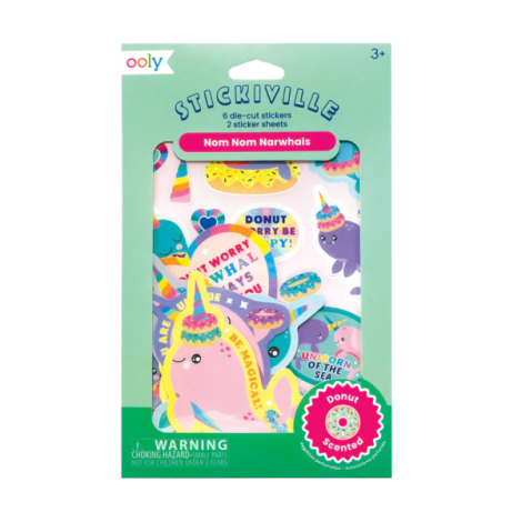 Abtibilduri parfumate - Stickiville Nom Nom Narwhals - poza 1