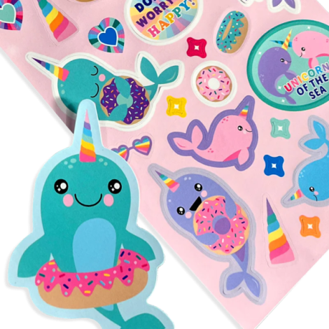 Abtibilduri parfumate - Stickiville Nom Nom Narwhals - poza 2