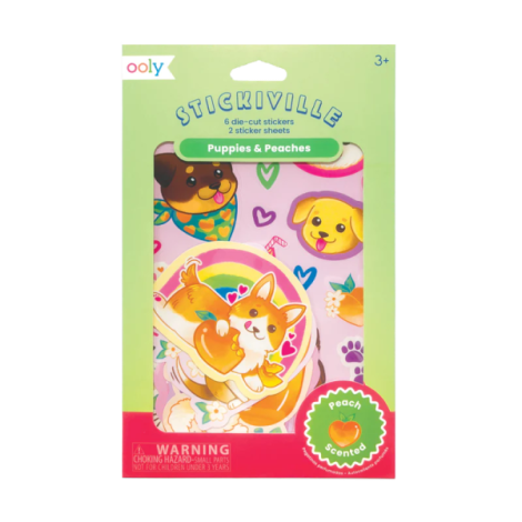 Abtibilduri parfumate - Stickiville Puppies and Peaches - poza 1