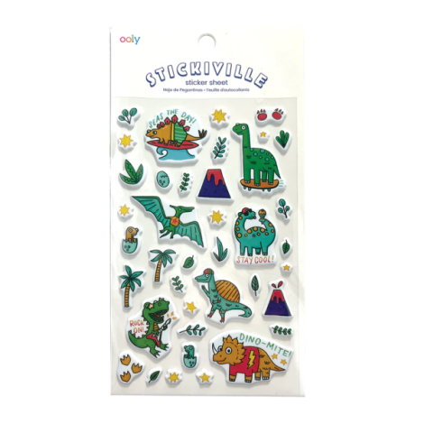 Abtibilduri pufoase Dinozauri Stickiville Dino-Mite!