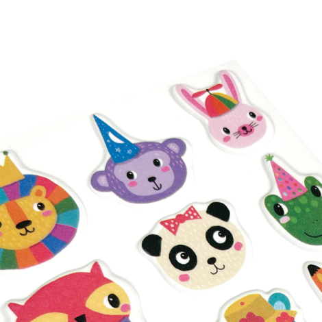 Abtibilduri pufoase Stickiville Party Animals - poza 2