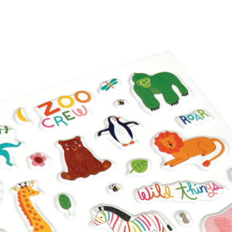 Abtibilduri pufoase Stickiville Zoo Crew - poza 2