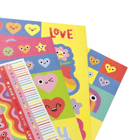 Abtibilduri Stickiville Happy Hearts - 10 pagini - poza 3