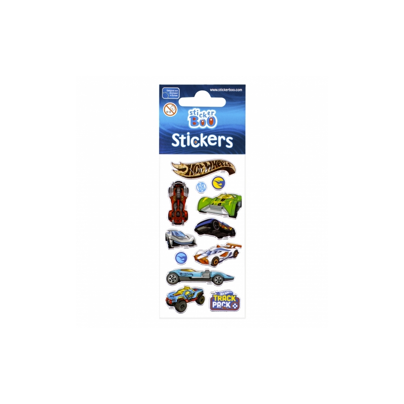 Abtibilduri vehicule Hot Wheels pentru copii,dimensiuni diferite,10 bucati set