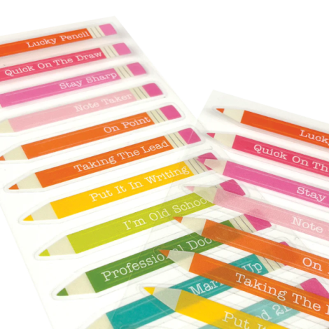 Abtibilduri vinil transparent Stickiville Lucky Pencils - poza 2