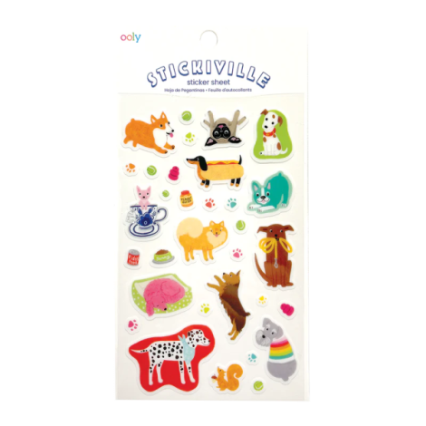 Abtibilduri vinil transparent Stickiville Quirky Dogs - poza 1