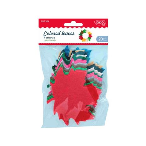 Accesorii craft - Set 20 Frunze din fetru - Fetrunze mari - poza 1