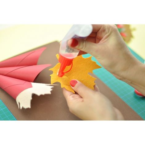 Accesorii craft - Set 20 Frunze din fetru - Fetrunze mari - poza 2