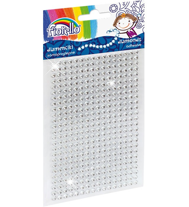 Accesorii creatie decor,400 diamante cristal, autoadezive blister, o4 mm