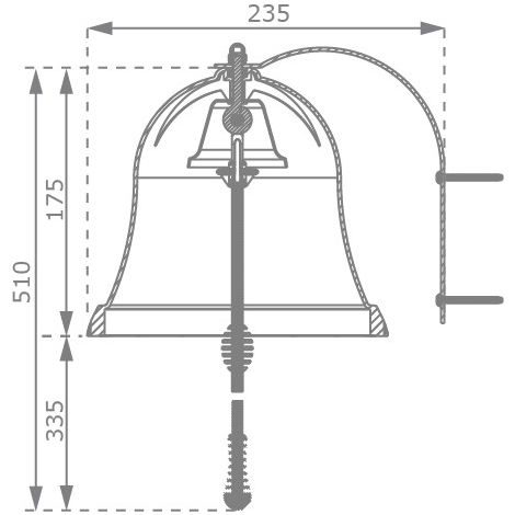 Accesoriu clopotel KBT rosu pentru spatii de joaca - poza 5