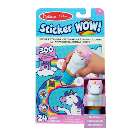 Activitati cu autocolante Sticker WOW Unicorn