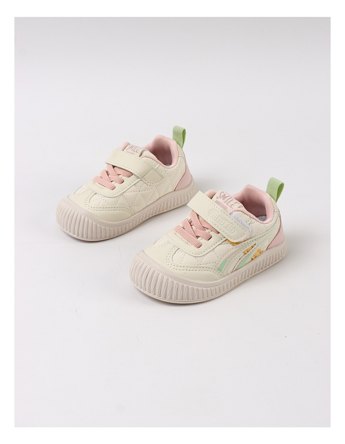 Adidasi baby confort Snile Girl, cu roz