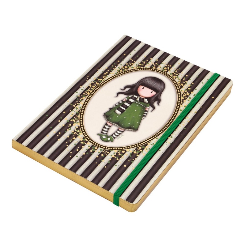 Agenda A5 cu folie aurie Gorjuss Stripes The Scarf - poza 3