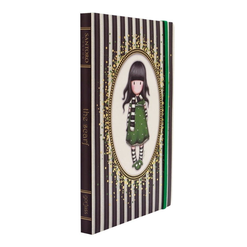 Agenda A5 cu folie aurie Gorjuss Stripes The Scarf - poza 4