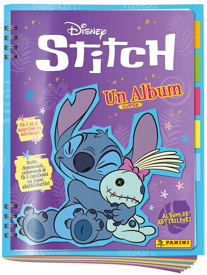 Album pentru stickere Panini Disney Lilo Stitch 2025, 32 pagini