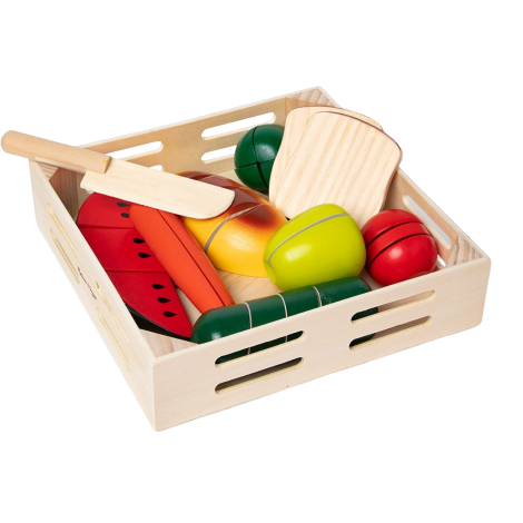 Alimente de feliat, Joc din lemn 25 piese Melissa and Doug 487