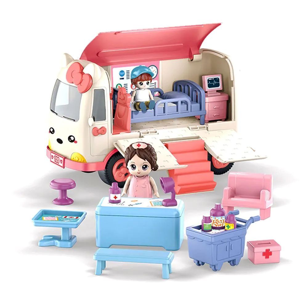 Ambulanta cu mobilier si figurine Ocie Touring First Aid Station - poza 1