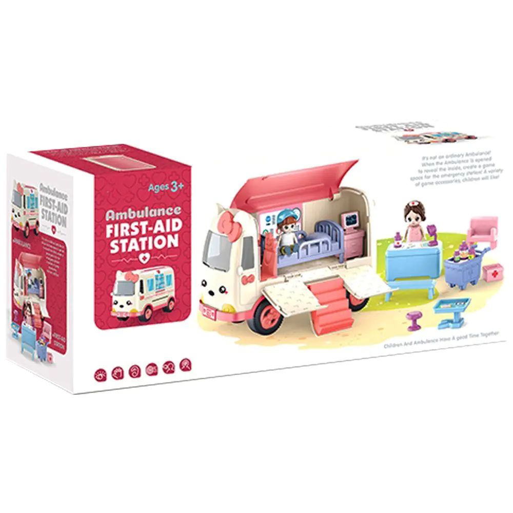 Ambulanta cu mobilier si figurine Ocie Touring First Aid Station - poza 3