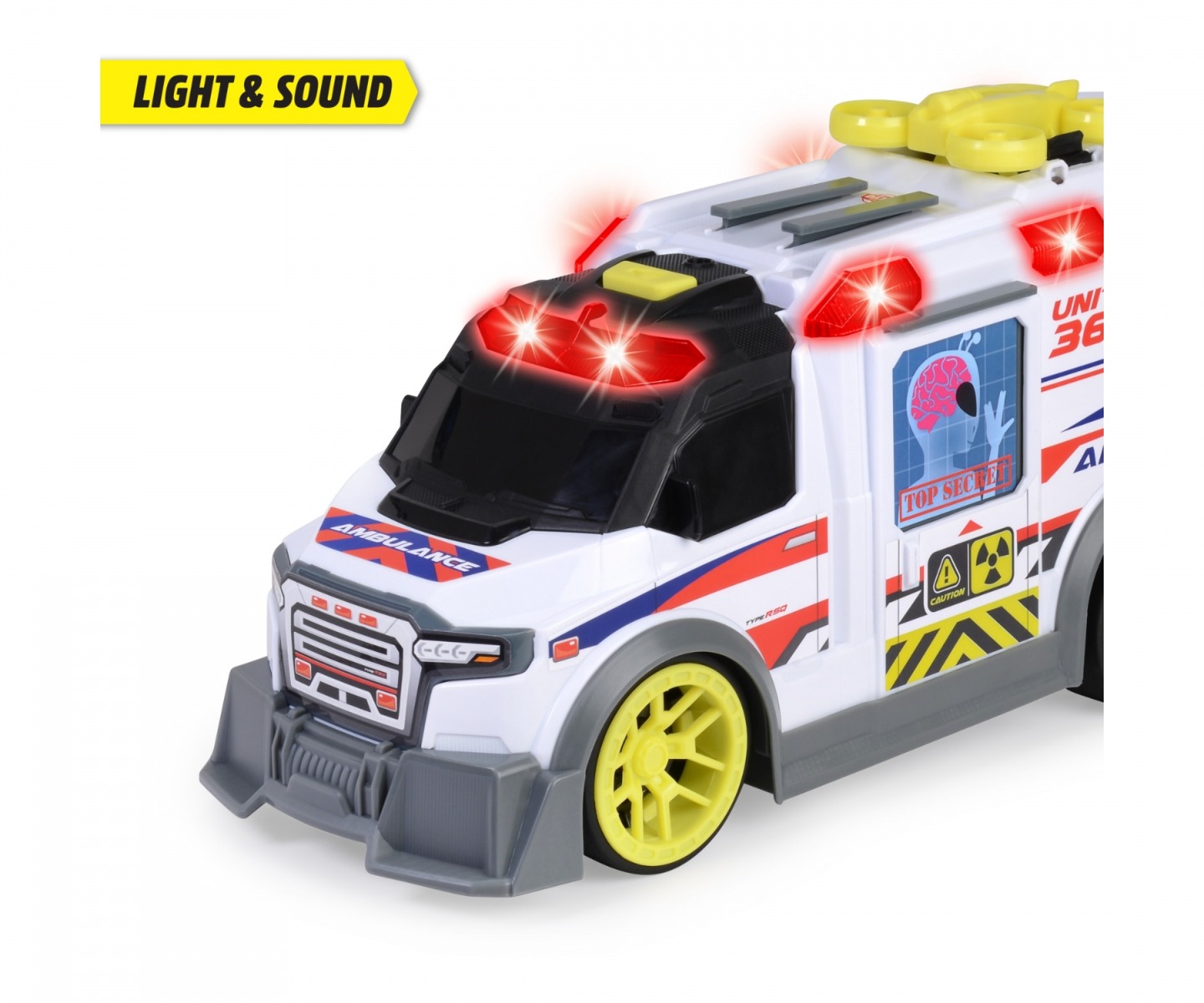 Ambulanta Dickie cu accesorii, luminite si sunete - poza 4