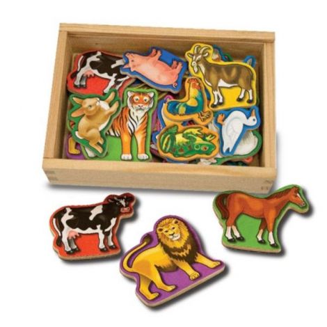Animale de lemn cu magneti Melissa and Doug 0475 - poza 3