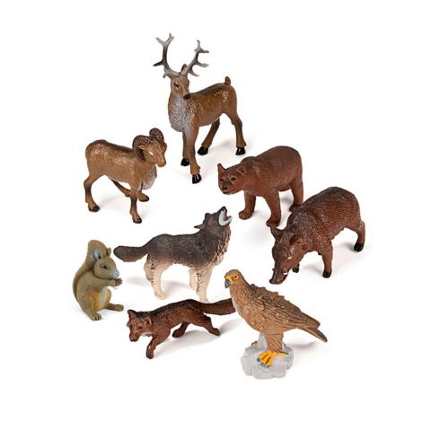 Animale din padure set de 8 figurine - Miniland - poza 1