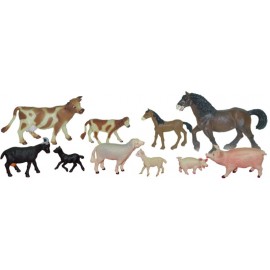 Animale domestice cu puii set de 10 figurine - Miniland - poza 1