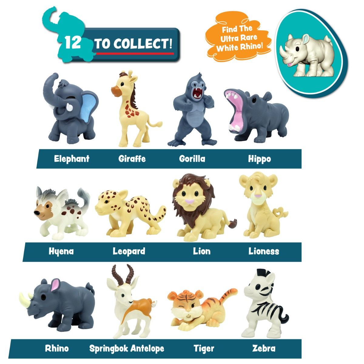 Animale salbatice in ou surpriza Dragon I Safari Animals - poza 2