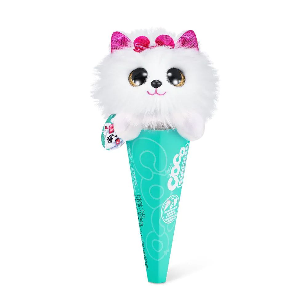 Animalut din plus cu surpriza in cornet Zuru Coco Cones - poza 2
