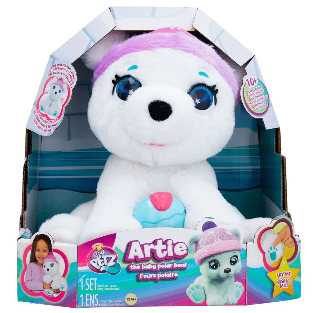 Animalut interactiv IMC Club Petz Artie Ursuletul Polar - poza 2