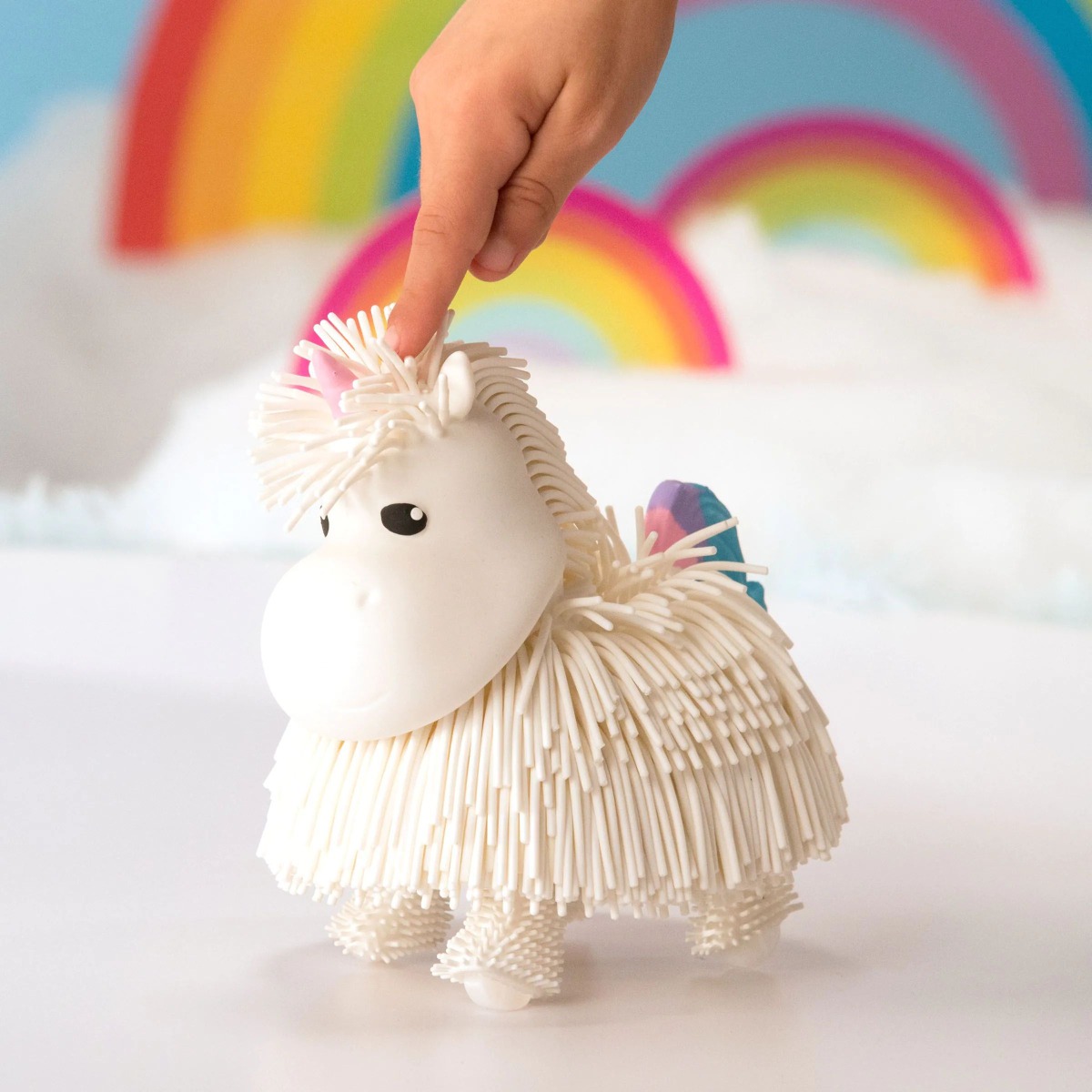 Animalut interactiv Jiggly Pets Rochelle Unicorn Alb - poza 3
