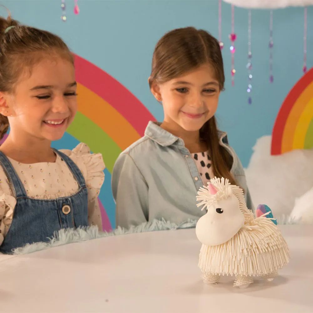Animalut interactiv Jiggly Pets Rochelle Unicorn Alb - poza 5