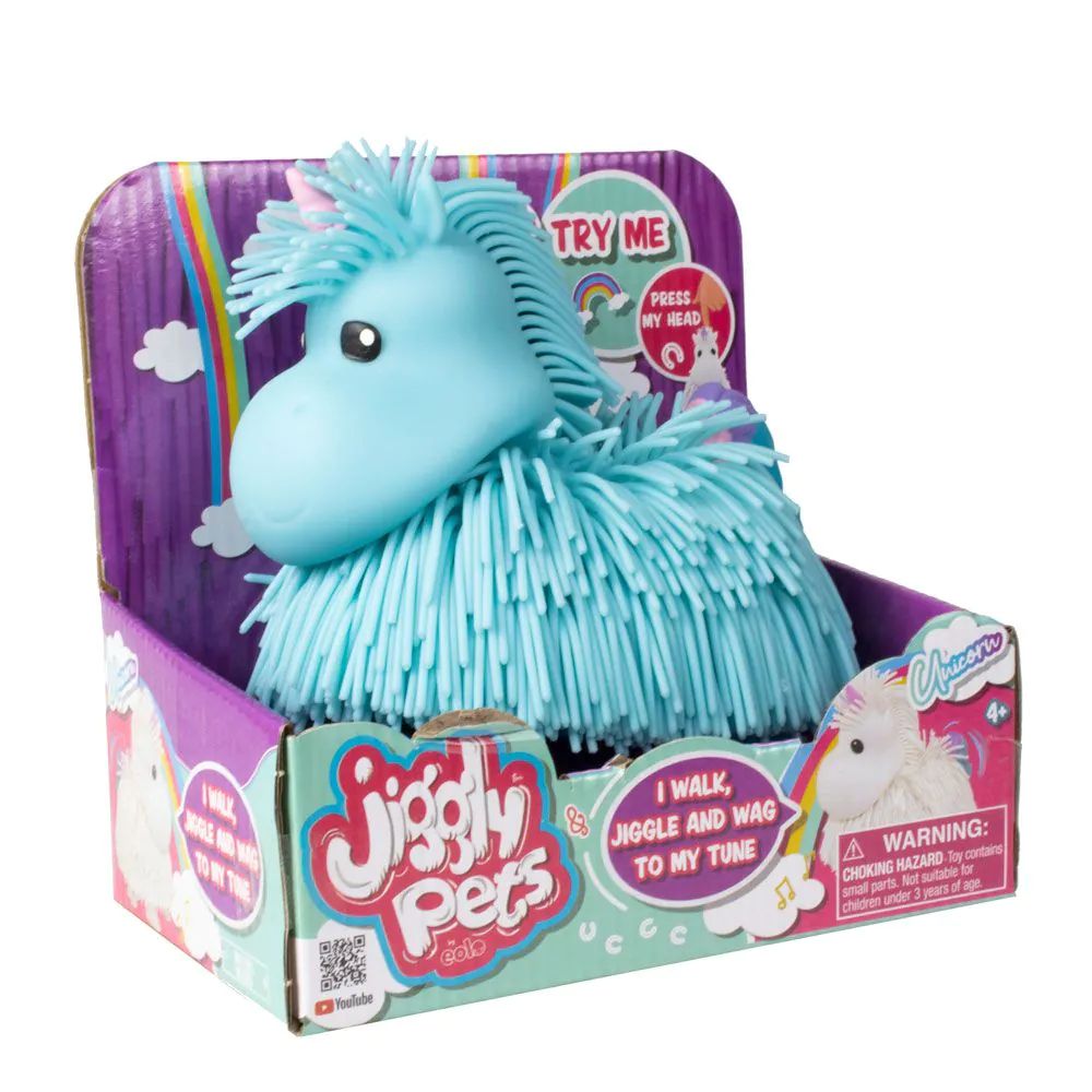 Animalut interactiv Jiggly Pets Rochelle Unicorn Albastru - poza 2