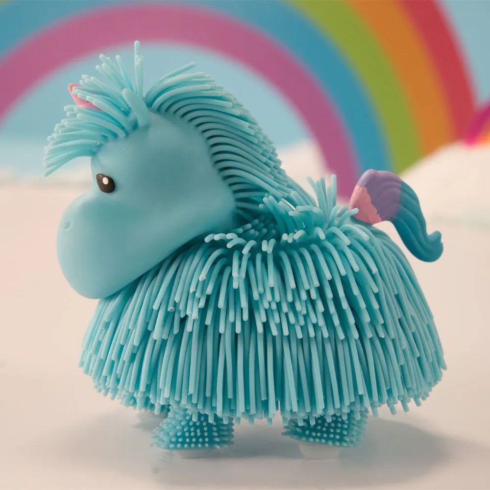 Animalut interactiv Jiggly Pets Rochelle Unicorn Albastru - poza 3