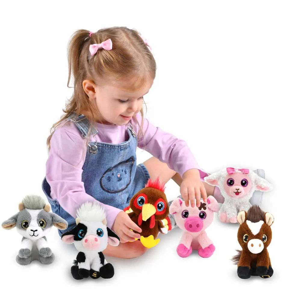 Animalute de plus cu sunete Cutekins La Ferma - poza 2