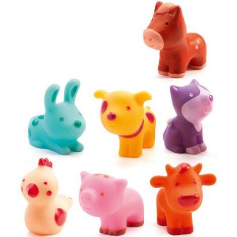 Animalute din Silicon Djeco - Troopo Farm - poza 1