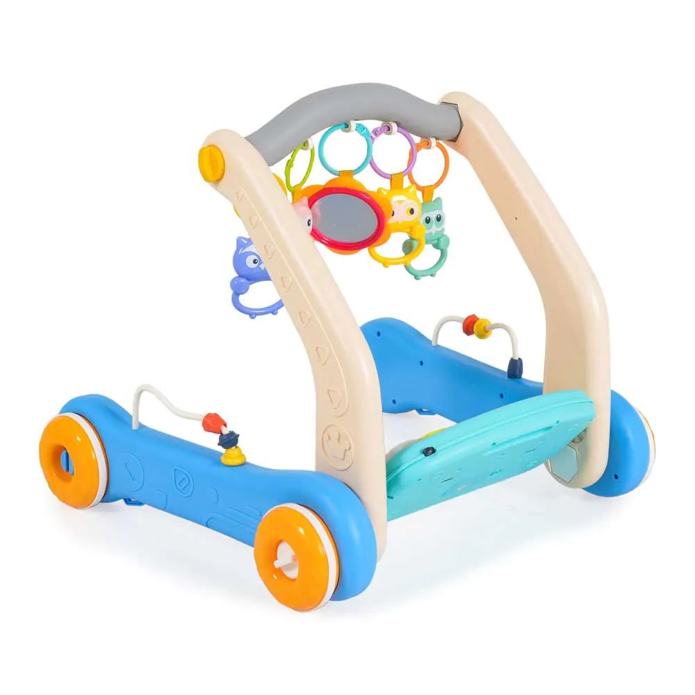 Antemergator 2 in 1 cu salteluta de activitati Moni Piano Albastru - poza 1