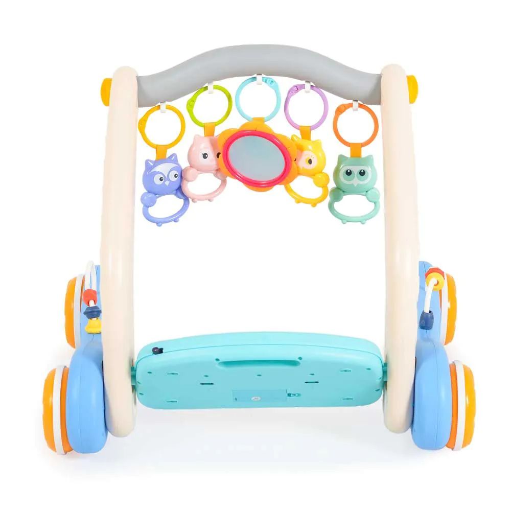 Antemergator 2 in 1 cu salteluta de activitati Moni Piano Albastru - poza 4