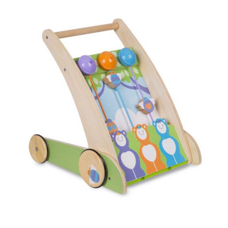 Antemergator cu sunete, din lemn, Prietenii Padurii, 12 luni+, Melissa&Doug 3314 - poza 2